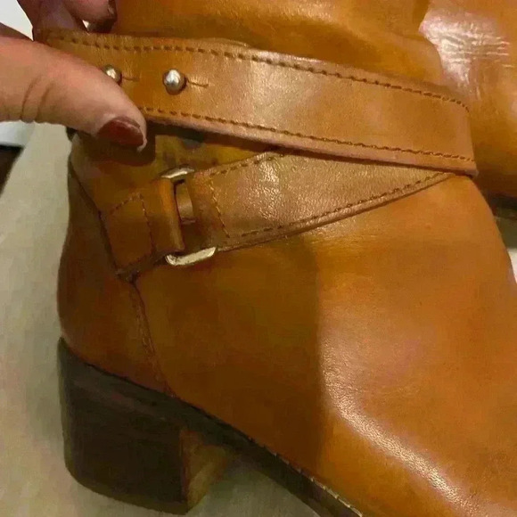 J Crew brown leather boots size 7 western riding - Picture 16 of 16